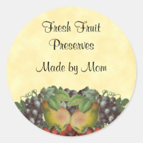 Vintage Fruit Custom Canning Label stickers