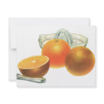 Vintage Fruit; Oranges and Juicer Invitations