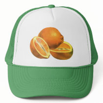 Vintage Fruit; Oranges Mesh Hat
