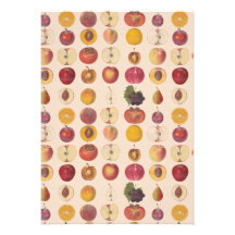 Vintage Fruit Pattern Custom Invite