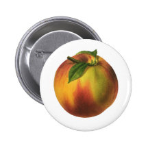 Vintage Fruit; Peach Button