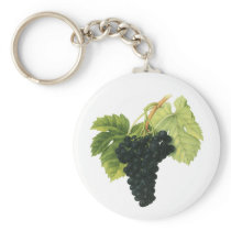 Vintage Fruit; Red Wine Grapes Key Chain