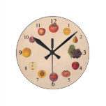 Vintage Fruits Wall Clock