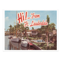 Vintage Ft. Lauderdale Post Card