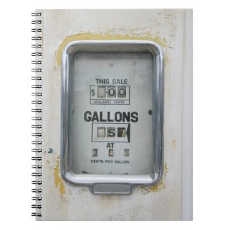 Vintage Fuel Pump / Bowser Dial - Notepad notebook