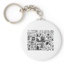 VINTAGE GADGETS KEYCHAIN