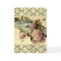 Vintage Garden Rose Card by LorrieM Vintage Garden Rose Card