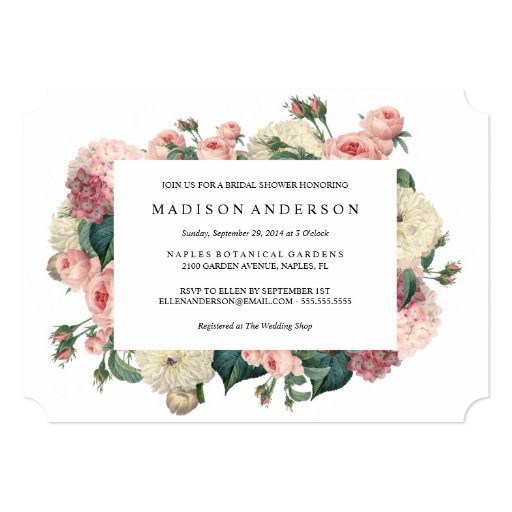 Vintage Garden | Wedding Invitation | Zazzle