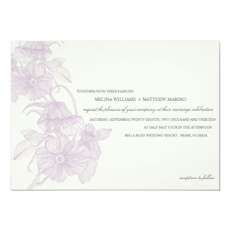 VINTAGE GARDEN | WEDDING INVITATION 5" X 7" INVITATION CARD