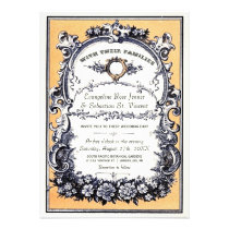 Vintage Garden Wedding Invitations invitations