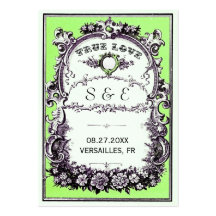 Vintage Garden Wedding Place Cards Business Card Template