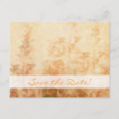 Vintage Garden Wedding Save The Date Post Cards by TheBrideShop