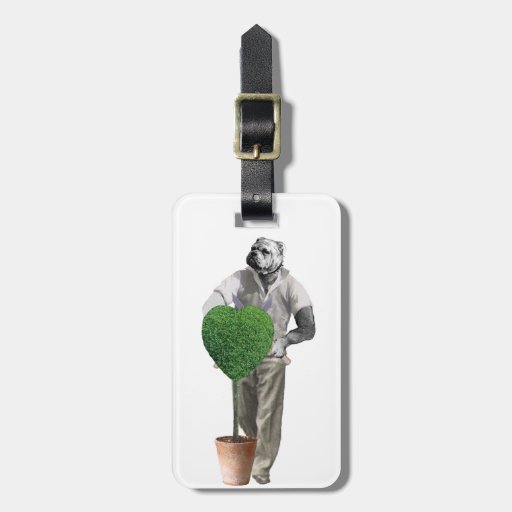 Vintage Gardening Dog Bag Tag