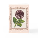 Vintage Gardner: Dahlia in an Antique Frame Cards