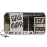 Vintage Gas War Sign Portable Speaker