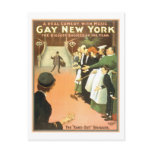 Vintage Gay New York Theater Poster postcards