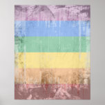 Vintage Gay Pride Flag Print