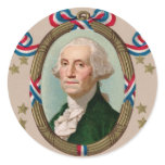 Vintage Geo Washington Card Sticker
