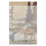 Vintage Gerda and the Reindeer by Edmund Dulac Personalized Stationery