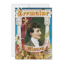 Vintage Germaine The Wizard Magic Poster Announcements