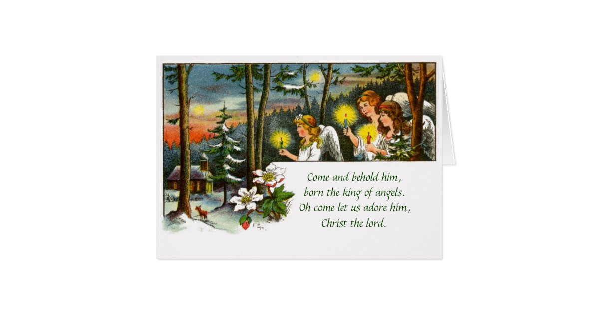 Vintage German Christmas Card | Zazzle
