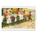Vintage German Dwarf Easter Card