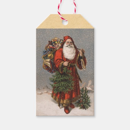 vintage german santa claus christmas gift tags zazzle vintage german santa claus christmas gift tags zazzle