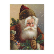 Vintage German Santa Post Card postcards by xmasstore Vintage German Santa Post Card postcards