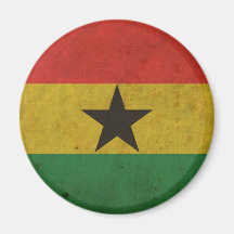 Vintage Ghana Flag Fridge Magnets
