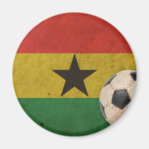 Vintage Ghana Football Refrigerator Magnet