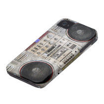 ghetto blaster, boombox, iphone 4, urban, hip-hop, iphone, street, vintage, music, flag, photographie, i-phone4, [[missing key: type_casemate_cas]] with custom graphic design