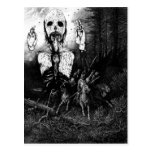 Vintage Ghost Illustration Postcard