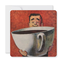 Vintage Giant Cup of Coffee Invite