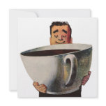 Vintage Giant Cup of Coffee Personalized Announcement