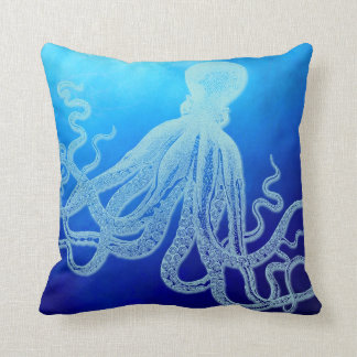 blue octopus pillow