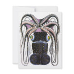 Vintage Giant  Octopus Invites