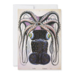 Vintage Giant  Octopus Invitation
