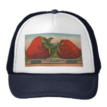 Vintage Giant Strawberries Mesh Hats
