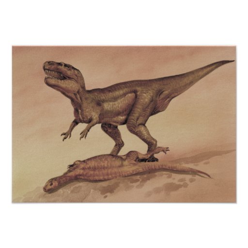Vintage Giganotosaurus Dinosaur, Carnivore Invite
