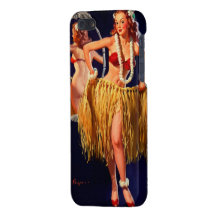 Vintage Gil Elvgren Hula Hawaiian Pin UP Girl iPhone 5 Case