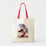 Vintage Gil Elvgren Ranch Western Pin up girl Bag
