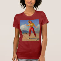 Vintage Gil Elvgren Ranch Western Pin up girl Tshirts