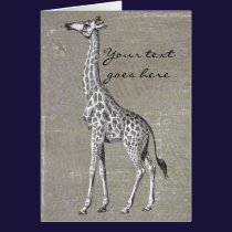 Vintage Giraffe cards