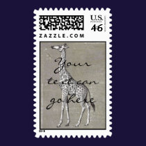 Vintage Giraffe postage