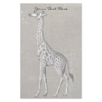 Vintage Giraffe Stationery Design