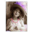 Vintage Girl Card
