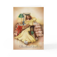 Vintage Girl card