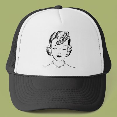 VIntage Girl Hats Zazzle_hat VIntage Girl Hats Zazzle_hat