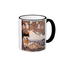 Vintage Girl Reading Under a Tree Mug