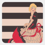 Vintage Girl Stickers